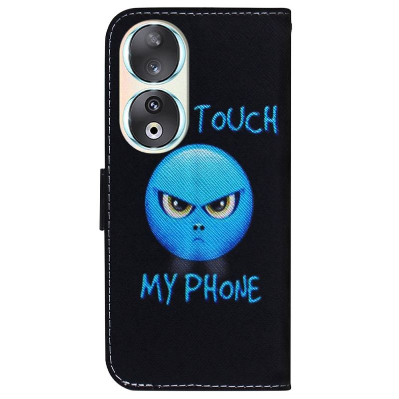 Capa Flip Para Honor 90 Telefone Emoji