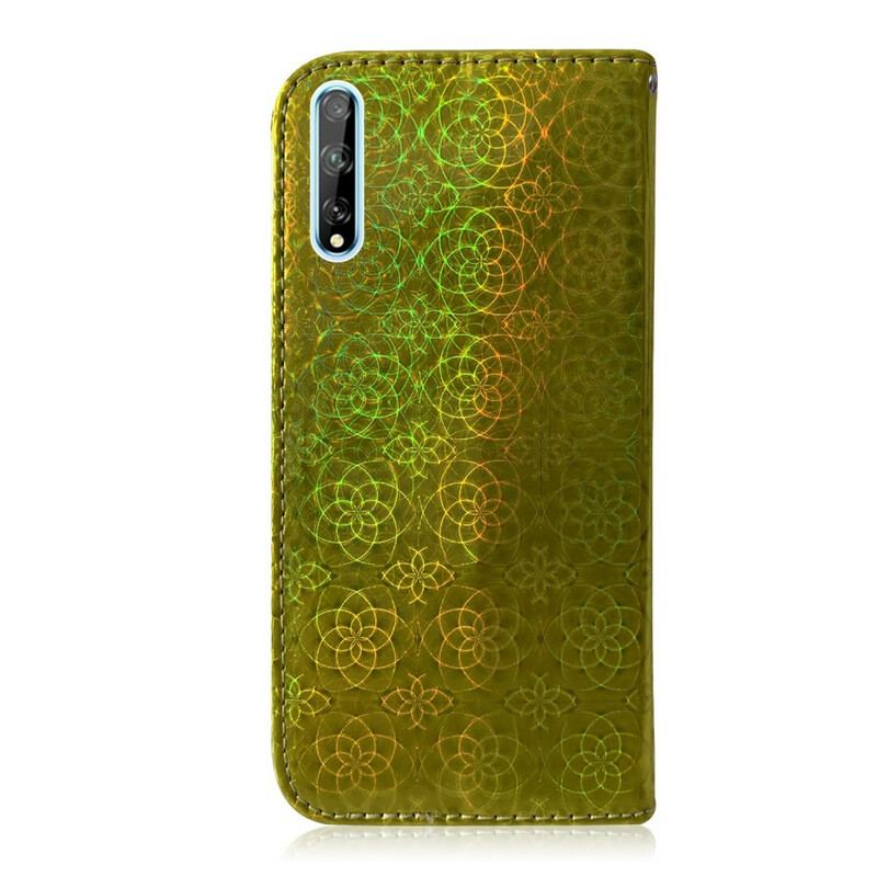 Capa De Couro Para Huawei P Smart S Cor Pura