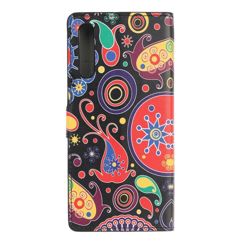 Capa De Couro Para Huawei P Smart S Design Da Galáxia