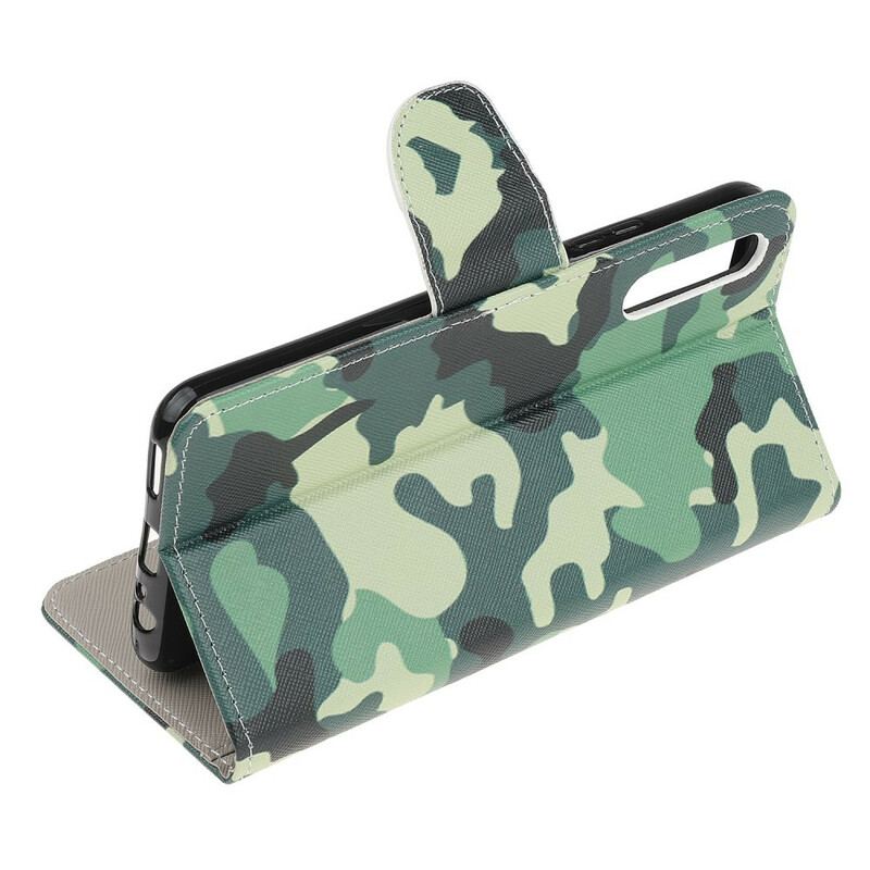 Capa Flip Para Huawei P Smart S Camuflagem Militar