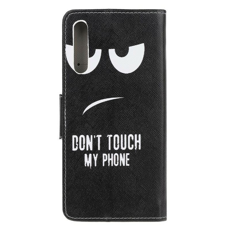 Capa Flip Para Huawei P Smart S Não Toque No Meu Telefone