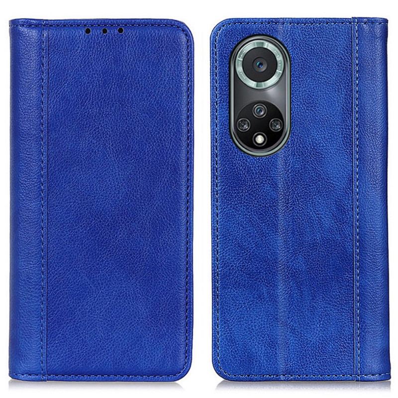 Capa De Celular Para Honor 50 Pro Flip Couro Pro Elegance Split Litchi