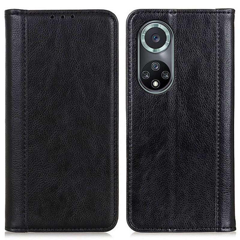 Capa De Celular Para Honor 50 Pro Flip Couro Pro Elegance Split Litchi