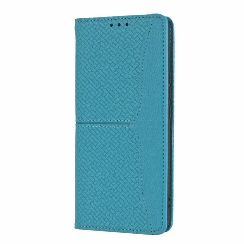 Capa Flip Para Honor 50 Pro De Cordão Correia De Couro Trançado Estilo Profissional