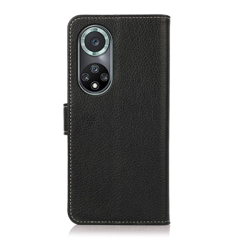 Capa Flip Para Honor 50 Pro Costuras Expostas Pro Litchi