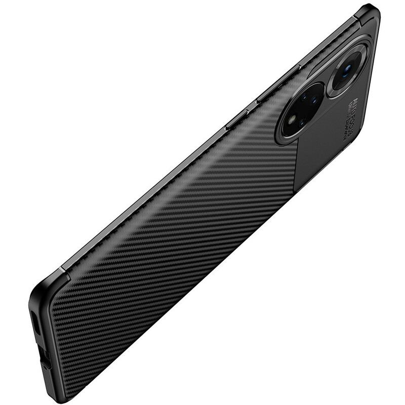 Capa Para Honor 50 Pro Pro Textura Flexível De Fibra De Carbono