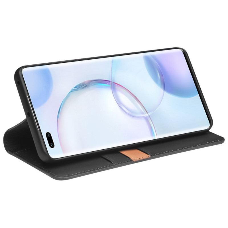 Capa De Celular Para Huawei Nova 9 Pro Flip Couro Genuíno Qialino