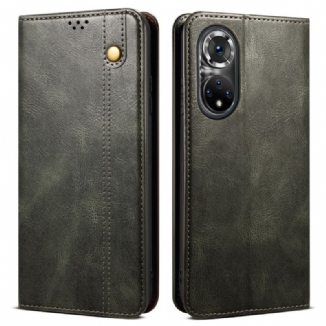 Capa De Celular Para Huawei Nova 9 Pro Flip Couro Sintético Encerado