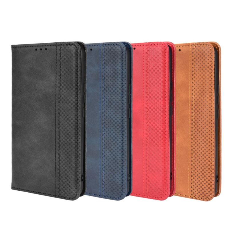 Capa De Celular Para Huawei Nova 9 Pro Flip Efeito Couro Vintage Estilizado