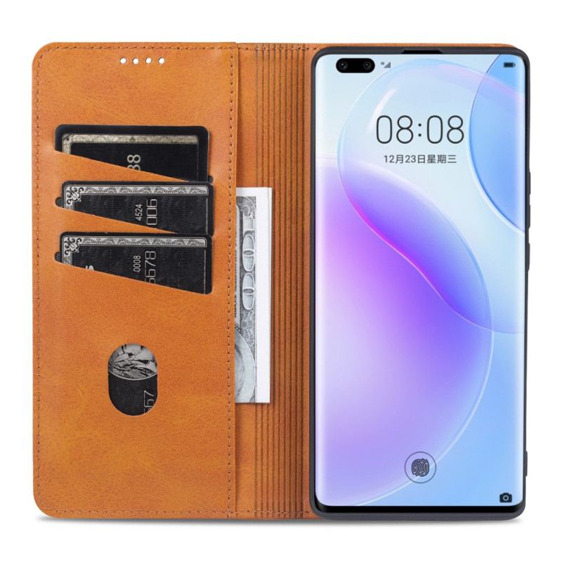 Capa De Celular Para Huawei Nova 9 Pro Flip Estilo De Couro Azns