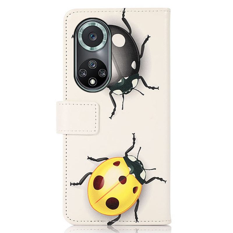 Capa De Couro Para Huawei Nova 9 Pro Joaninhas