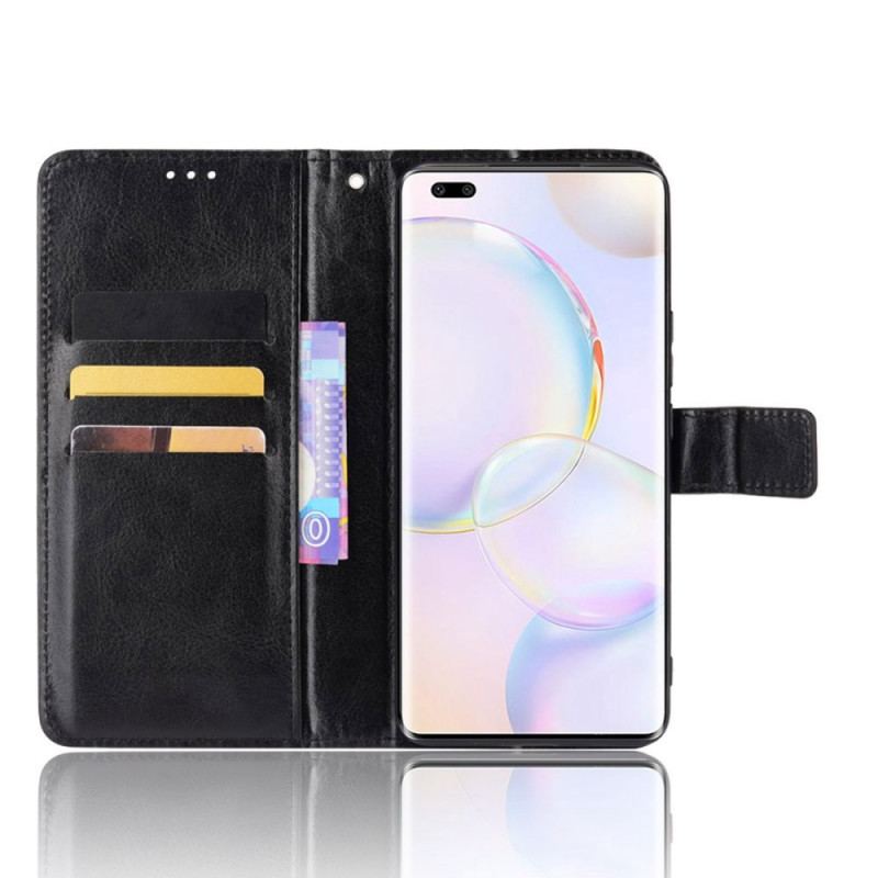 Capa Em Pele Para Huawei Nova 9 Pro Couro Falso Chamativo