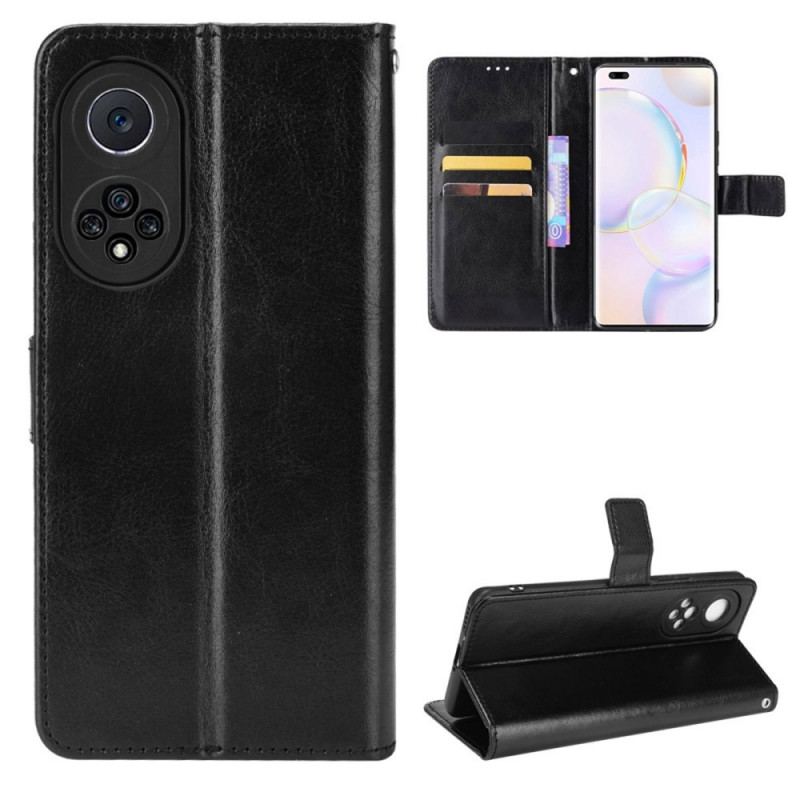 Capa Em Pele Para Huawei Nova 9 Pro Couro Falso Chamativo