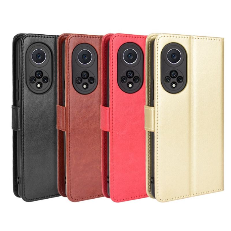 Capa Em Pele Para Huawei Nova 9 Pro Couro Falso Chamativo