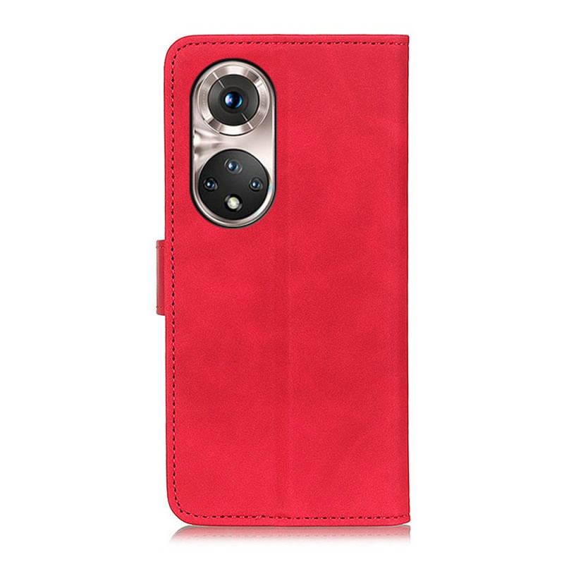 Capa Em Pele Para Huawei Nova 9 Pro Efeito Couro Vintage Khazneh