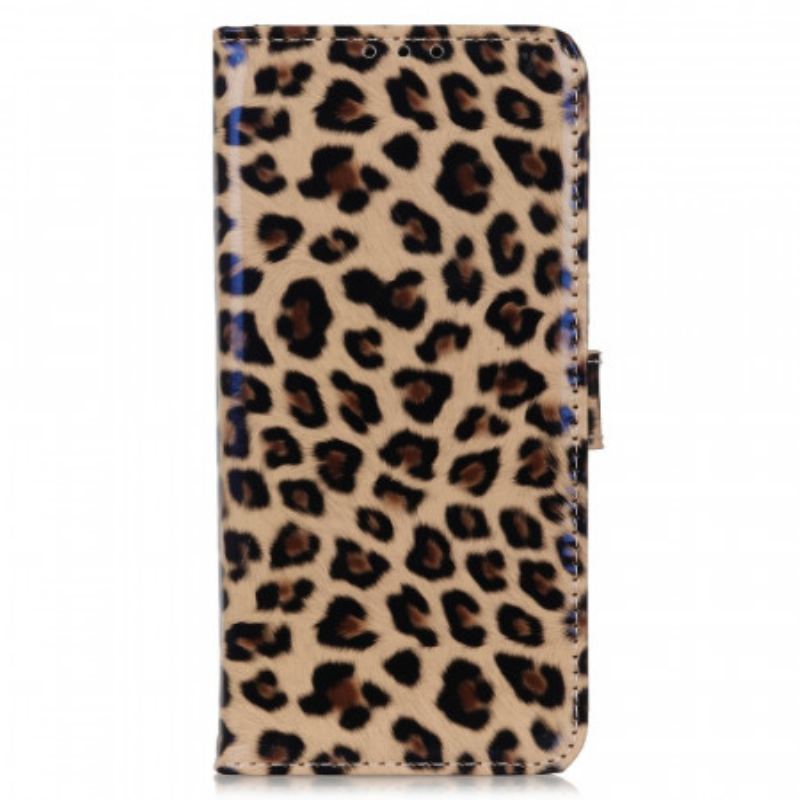 Capa Em Pele Para Huawei Nova 9 Pro Leopardo Simples