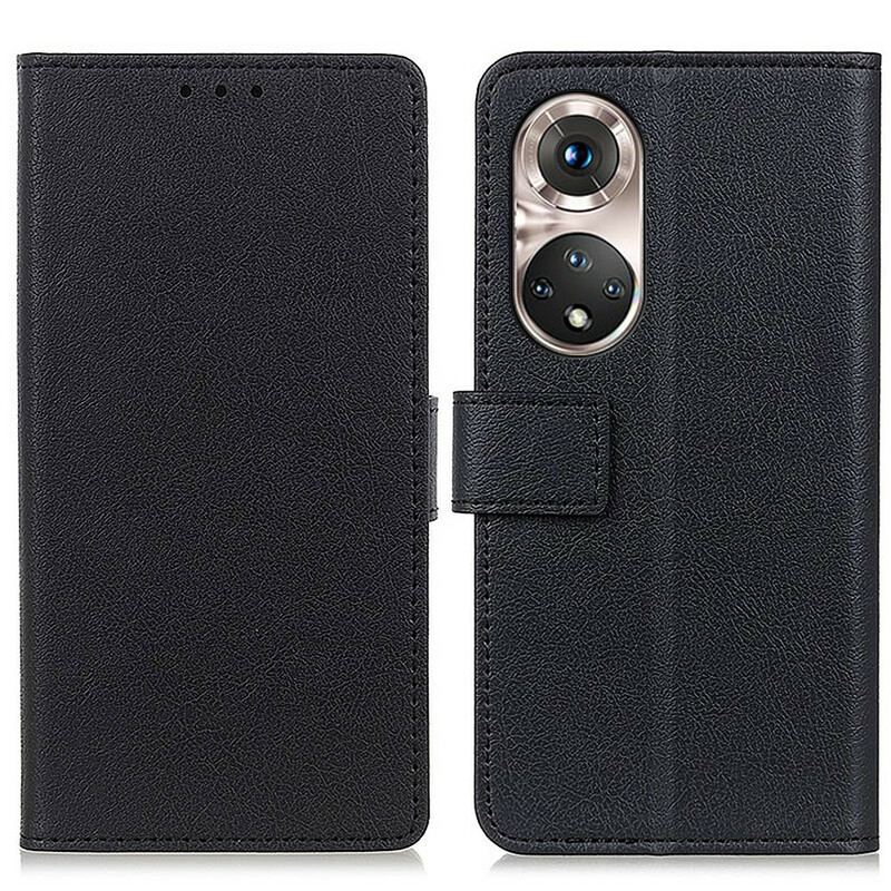 Capa Flip Para Huawei Nova 9 Pro Efeito Couro Clássico