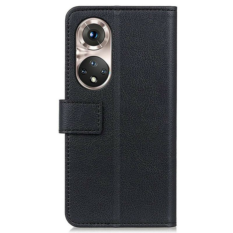 Capa Flip Para Huawei Nova 9 Pro Efeito Couro Clássico