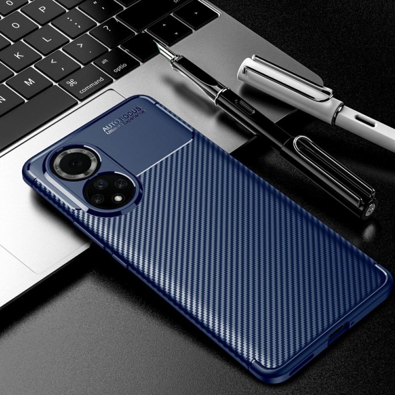 Capa Para Huawei Nova 9 Pro Fibra De Carbono Flexível