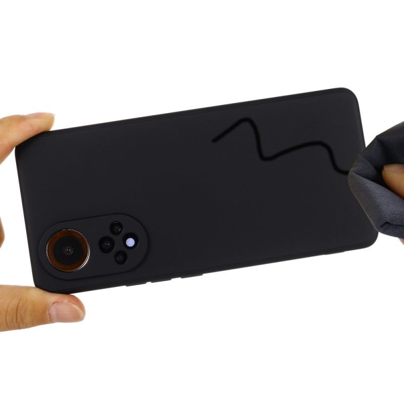 Capa Para Huawei Nova 9 Pro Silicone Líquido Com Cordão