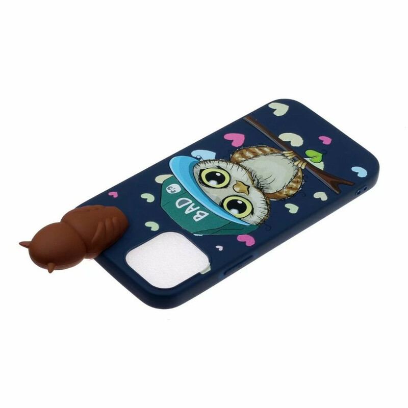 Capa De Celular Para iPhone 13 Mini Coruja Malvada 3d