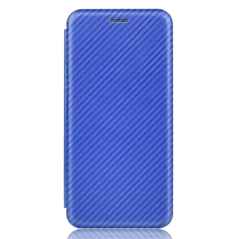 Capa De Celular Para iPhone 13 Mini Flip Fibra De Carbono