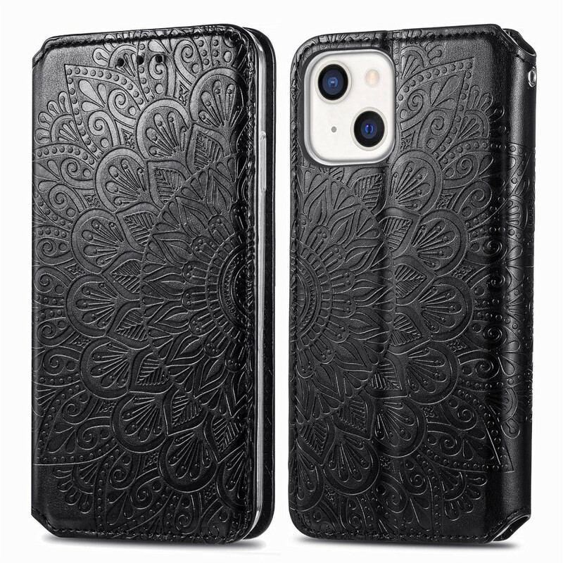 Capa De Celular Para iPhone 13 Mini Flip Mandala