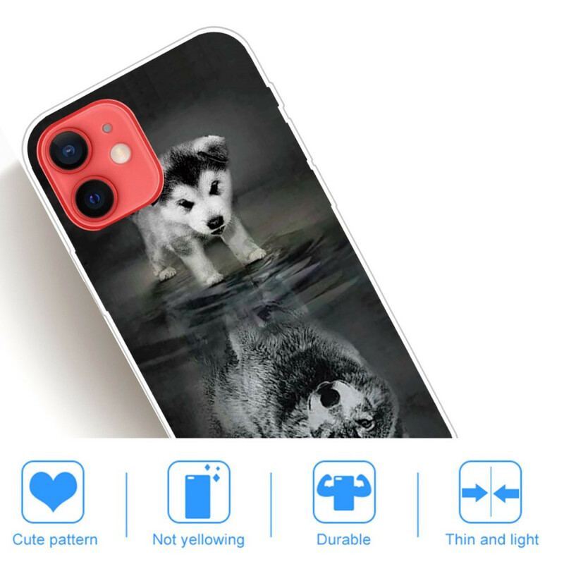 Capa De Celular Para iPhone 13 Mini Sonho De Cachorrinho