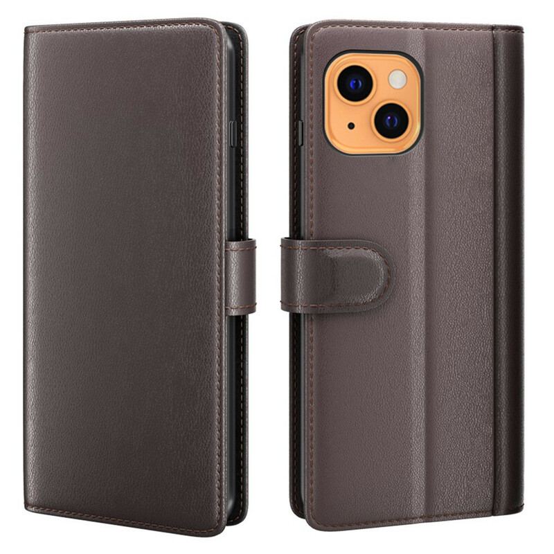 Capa De Couro Para iPhone 13 Mini Couro Legitimo