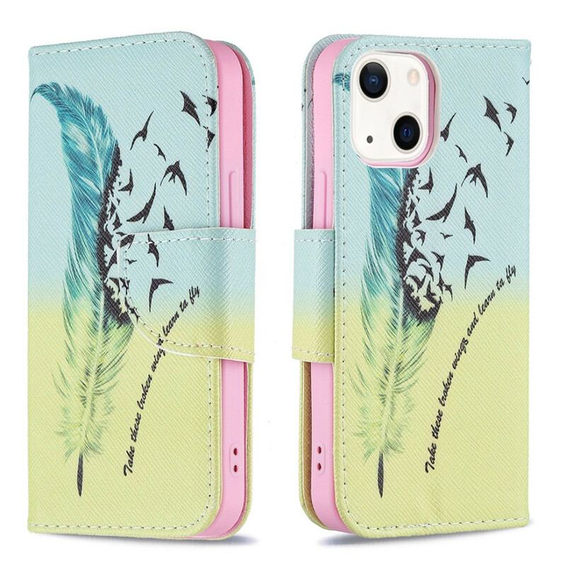 Capa Flip Para iPhone 13 Mini Aprender A Voar