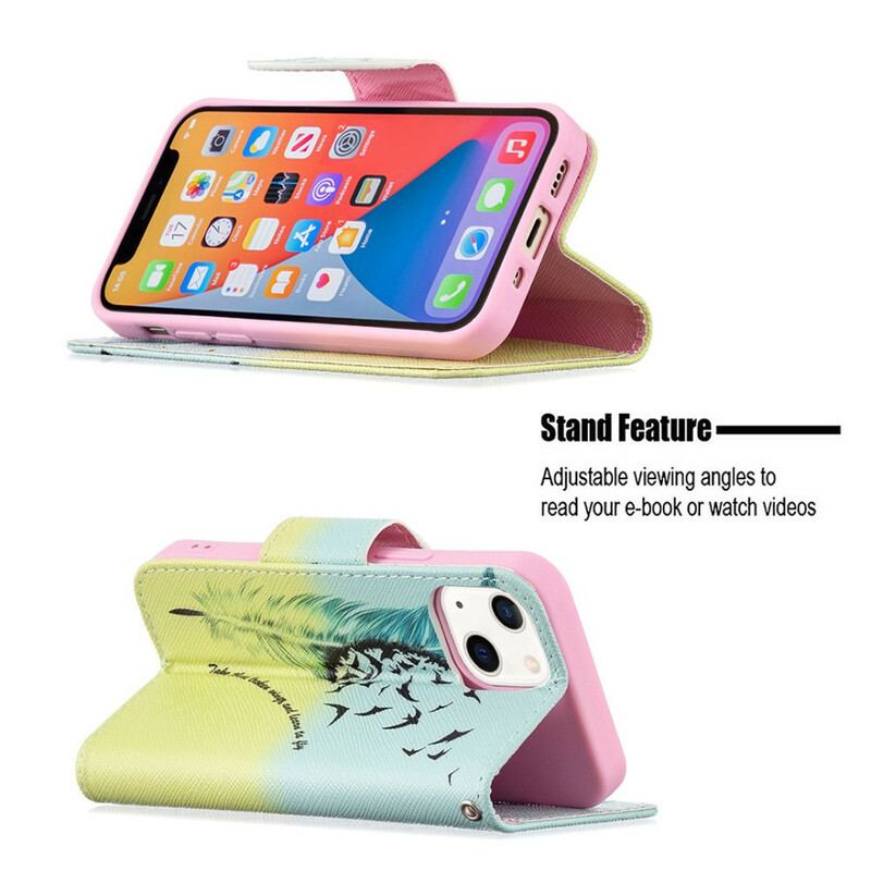 Capa Flip Para iPhone 13 Mini Aprender A Voar