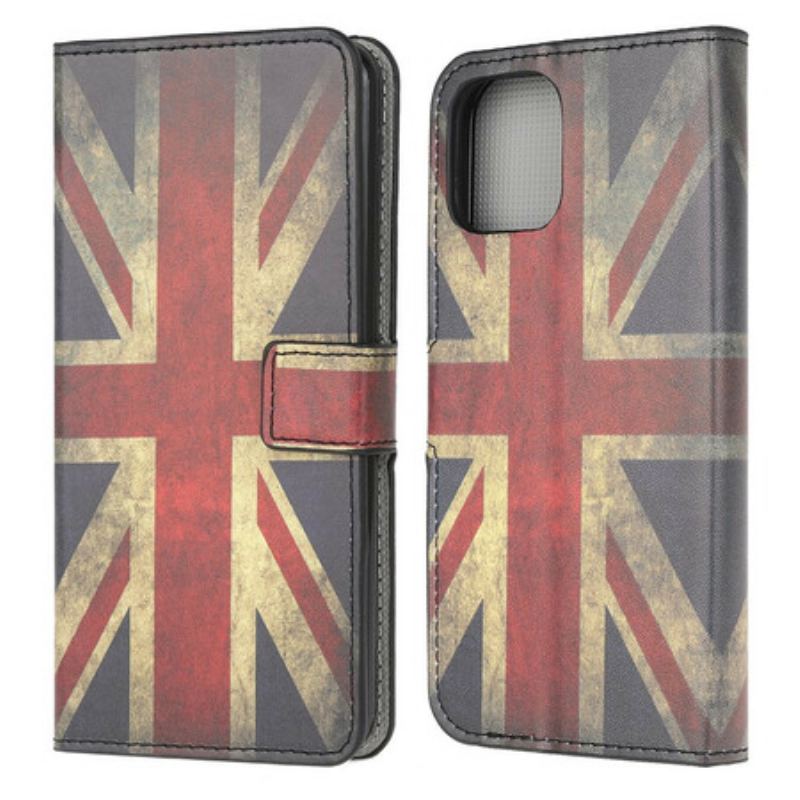 Capa Flip Para iPhone 13 Mini Bandeira Da Inglaterra