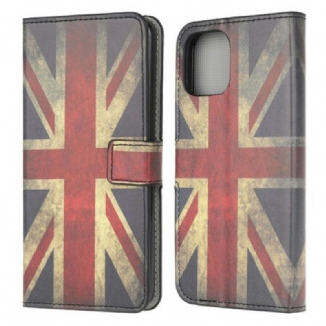 Capa Flip Para iPhone 13 Mini Bandeira Da Inglaterra