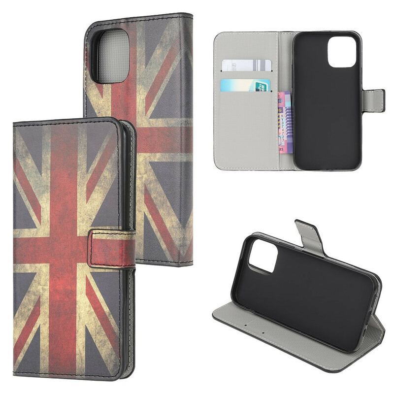 Capa Flip Para iPhone 13 Mini Bandeira Da Inglaterra