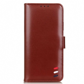 Capa Flip Para iPhone 13 Mini Efeito Couro Tricolor