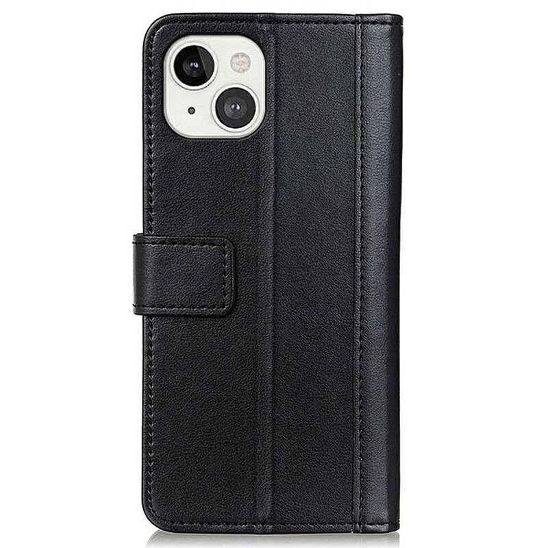 Capa Flip Para iPhone 13 Mini Estilo De Couro