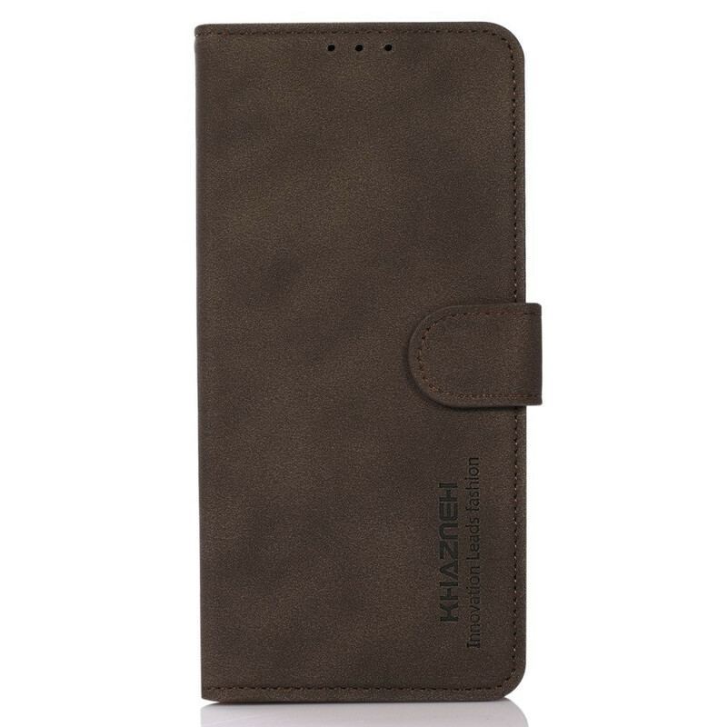 Capa Flip Para iPhone 13 Mini Khazneh Moda Efeito Couro