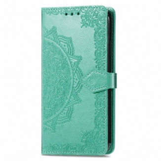 Capa Flip Para iPhone 13 Mini Mandala Idade Média