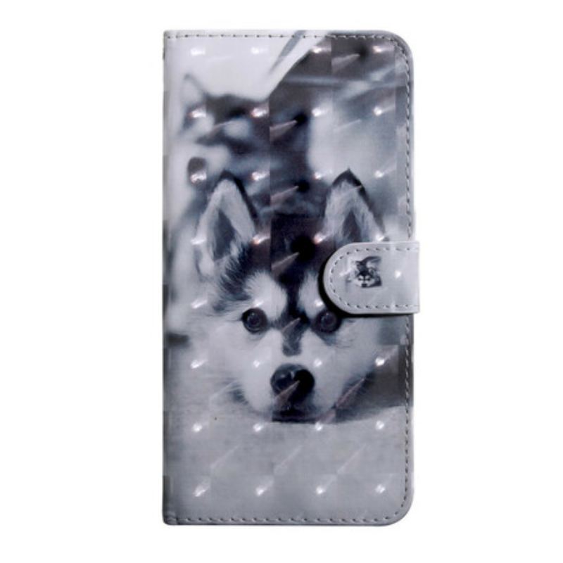 Capa Flip Para iPhone 13 Mini Ponto De Luz Gustave. O Cachorro