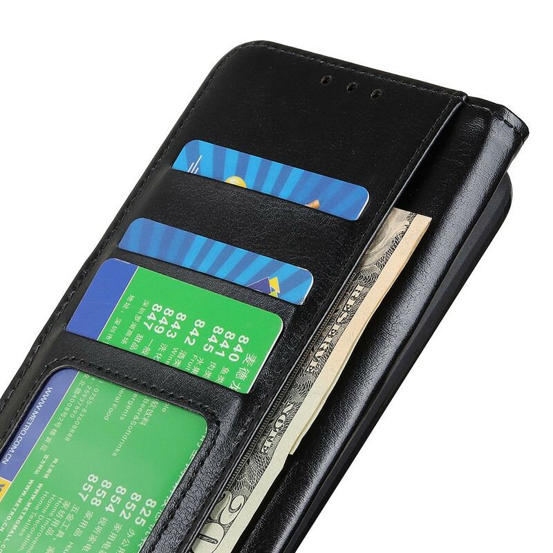 Capa Flip Para iPhone 13 Mini Refinamento De Couro Sintético