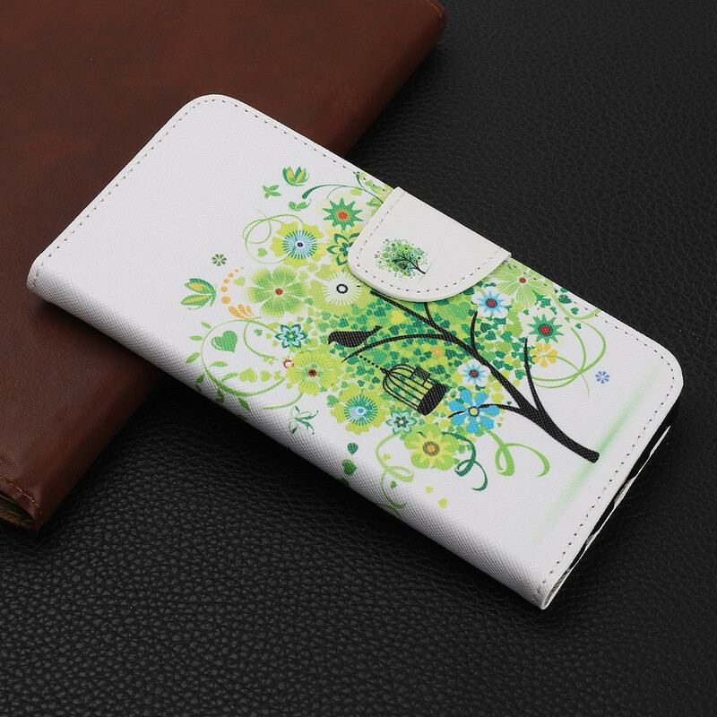 Capa Folio Para iPhone 13 Mini Árvore Florida