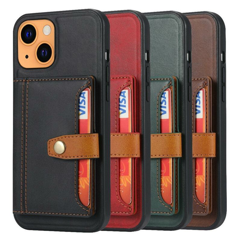 Capa Para iPhone 13 Mini Alça De Suporte Para Titular Do Cartão