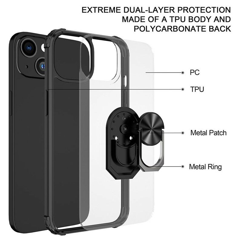 Capa Para iPhone 13 Mini Anel Híbrido Premium