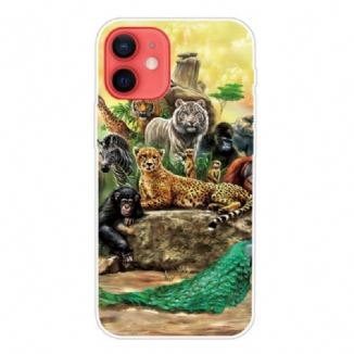 Capa Para iPhone 13 Mini Animais Do Safári