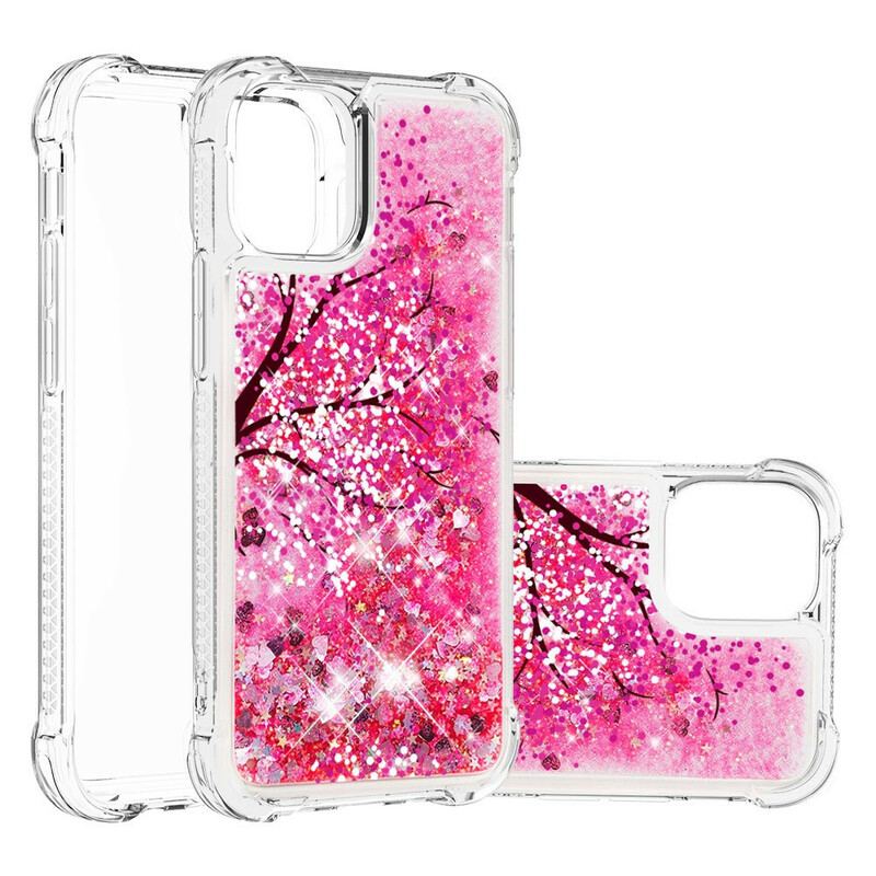 Capa Para iPhone 13 Mini Árvore Glitter