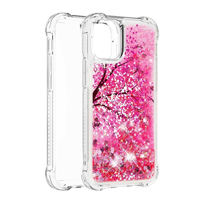 Capa Para iPhone 13 Mini Árvore Glitter