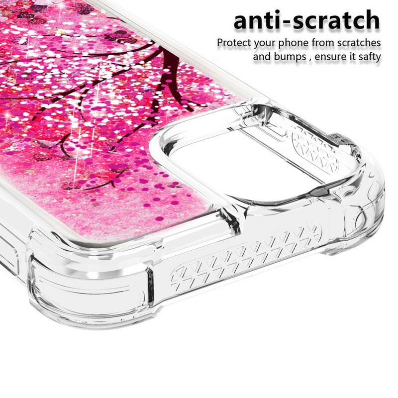 Capa Para iPhone 13 Mini Árvore Glitter