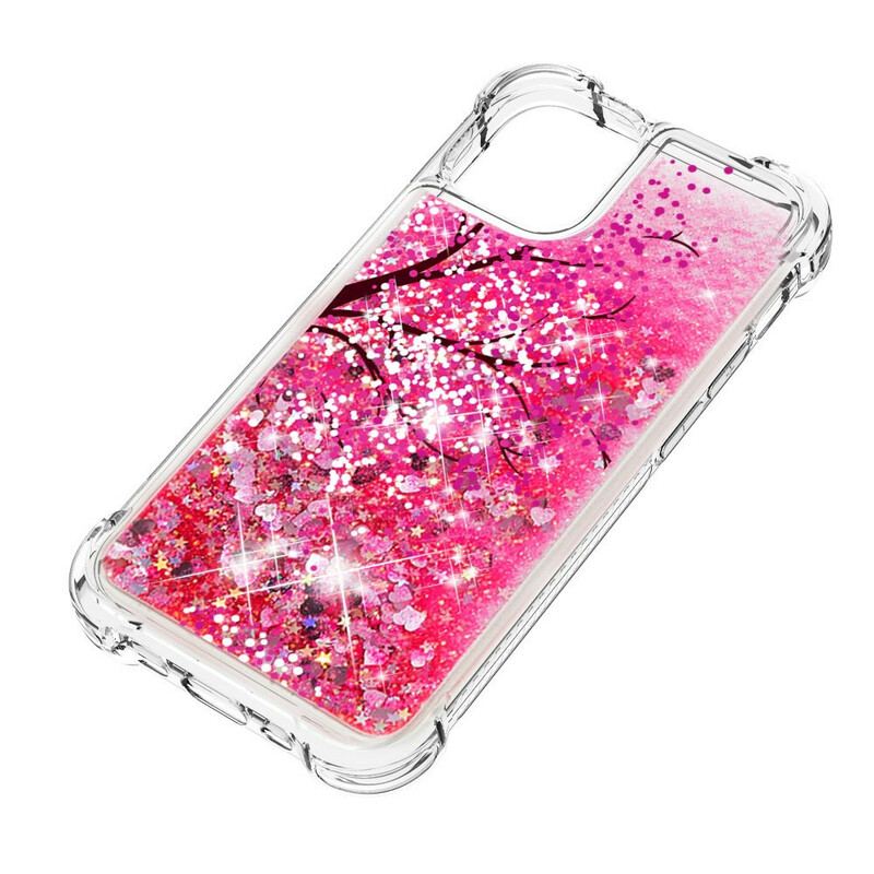 Capa Para iPhone 13 Mini Árvore Glitter