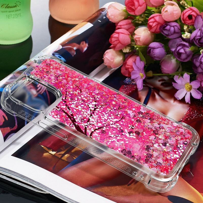 Capa Para iPhone 13 Mini Árvore Glitter