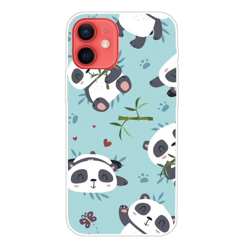 Capa Para iPhone 13 Mini Bando De Pandas